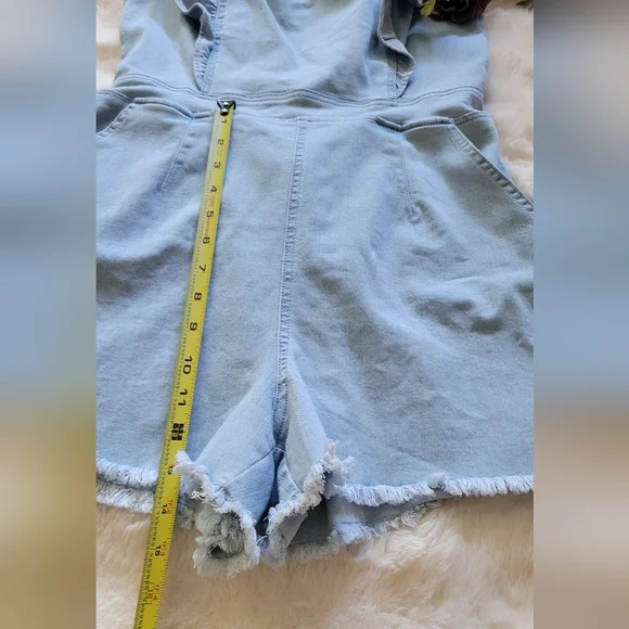 Fashion Nova Blue Ruffled Jumpsuit - Picture 10 of 10